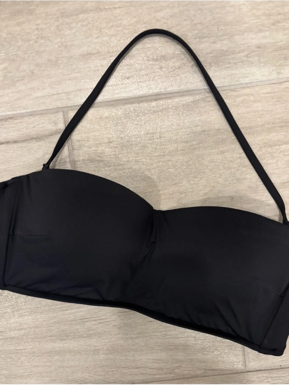 Seafolly Strapless Black Bandeau Bikini Top size 8 - Picture 6 of 12